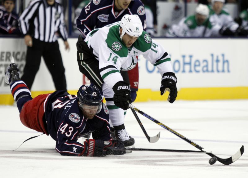 Dallas Stars-anfører Jamie Benns skuffelse efter playoff-nederlaget